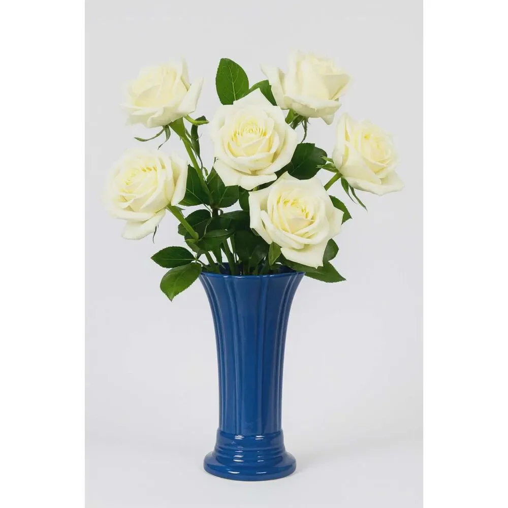 Fiestaware Fiesta Medium Flower Vase Holder Container CERAMIC Dish Lapis Blue